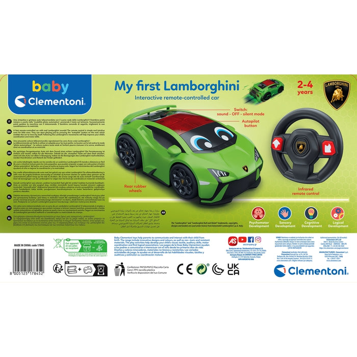 ホビーラジコン Clementoni My First Lamborghini RC My First Lamborghini - Baby RC Car – Clementoni TR