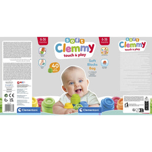 Soft Clemmy - Yumuşak Blok Çantası - 40 parça