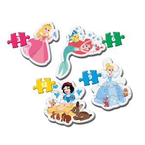 Disney Princess - 1x3 + 1x6 + 1x9 + 1x12 parça