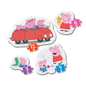 Peppa Pig - 1x3 + 1x6 + 1x9 + 1x12 parça