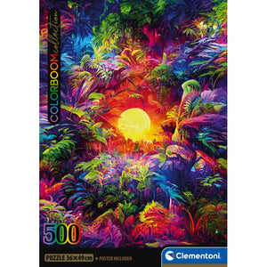 Psychedelic Jungle Sunrise - 500 parça