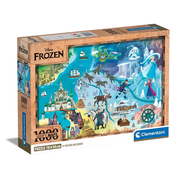 Disney Maps Frozen - 1000 parça